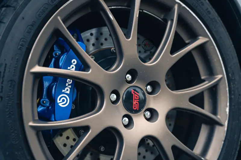 Subaru Legacy GT Brembo Sti 18 inch – mâm forged & heo thắng HFORGED, ảnh 6