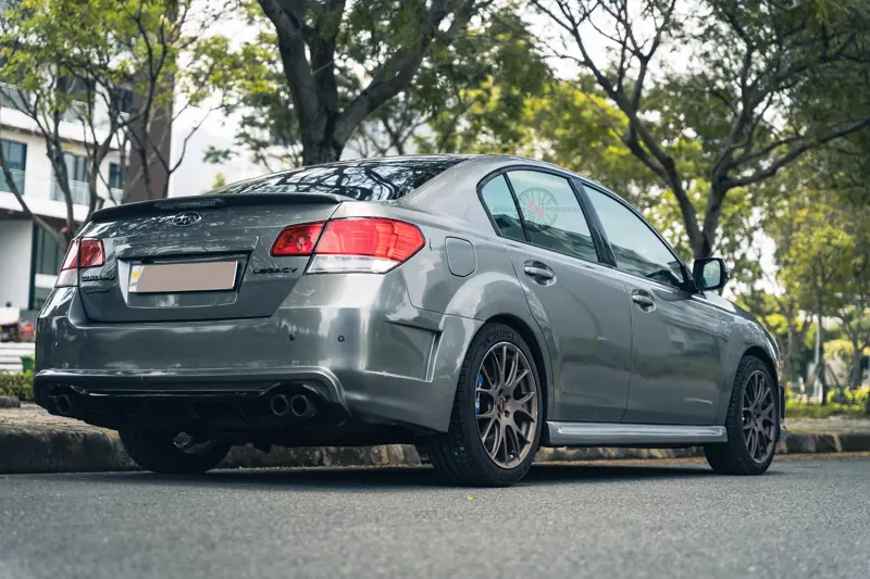 Subaru Legacy GT Brembo Sti 18 inch – mâm forged & heo thắng HFORGED, ảnh 5