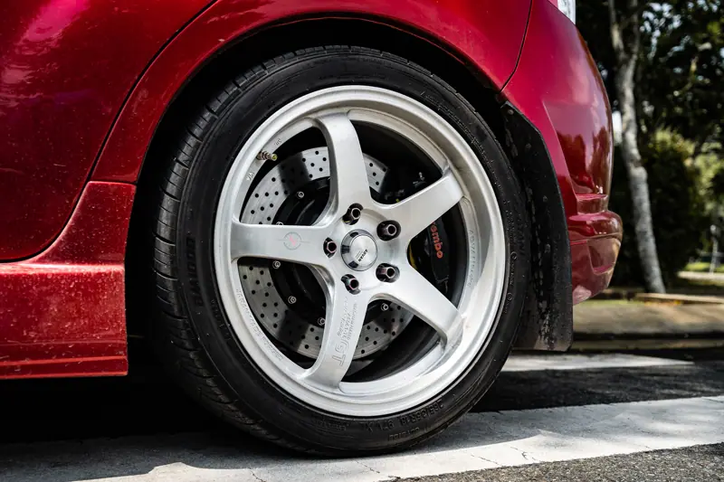 Subaru STi Hatchback Brembo Và Performance 18 inch – mâm forged & heo thắng HFORGED, ảnh 5